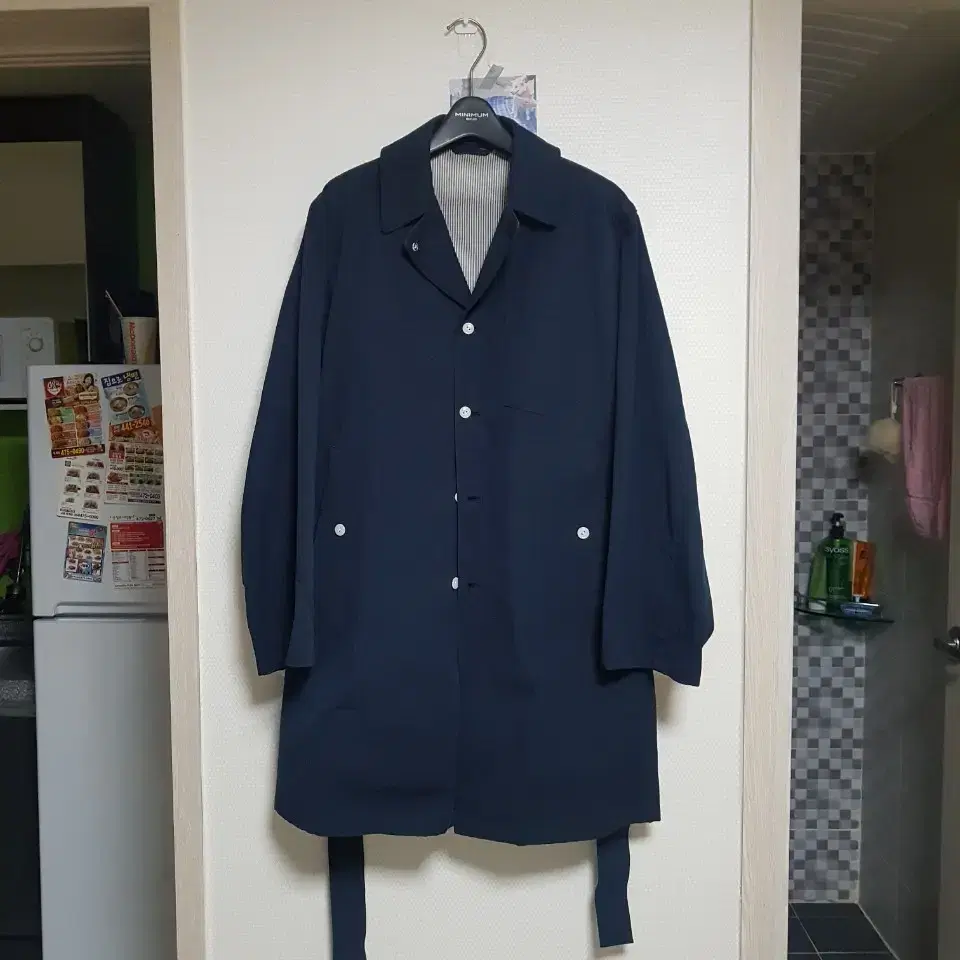 The Nerdys Shirts Coat "Navy" 셔츠코트 판매합니다