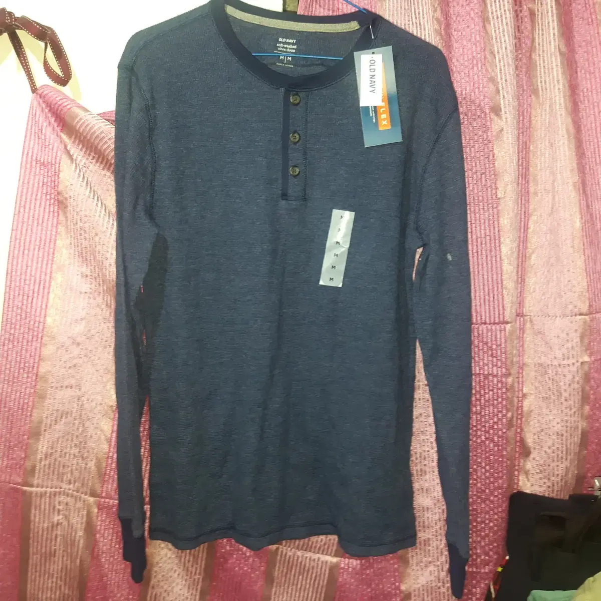 VLAB/oldnavy/new US reverse imported waffle button L