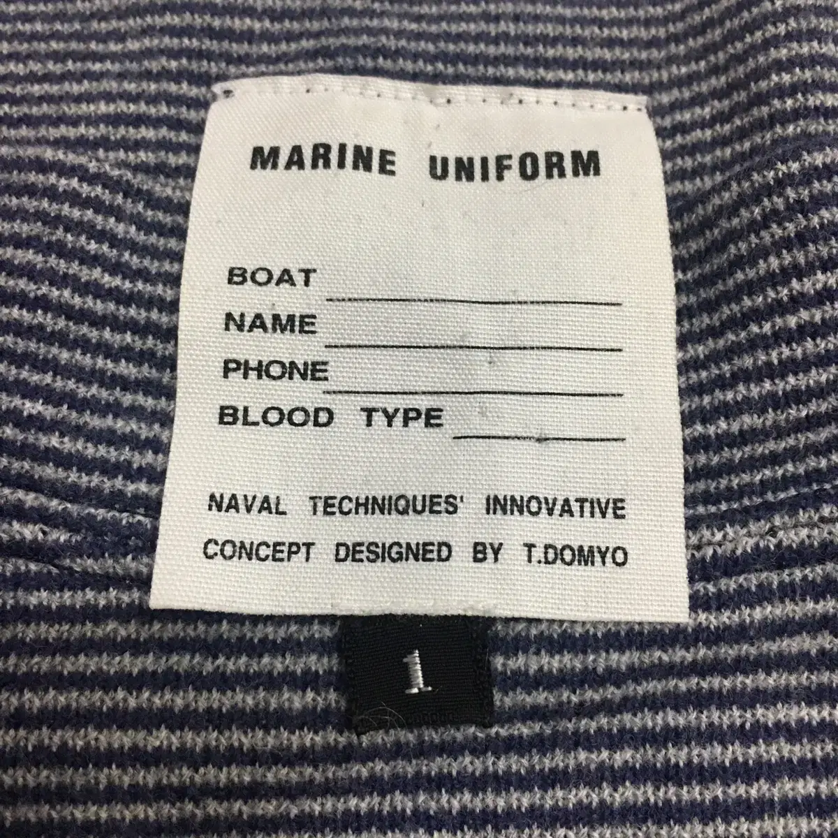 NATIC MARINE UNIFORM 여자티 면100%