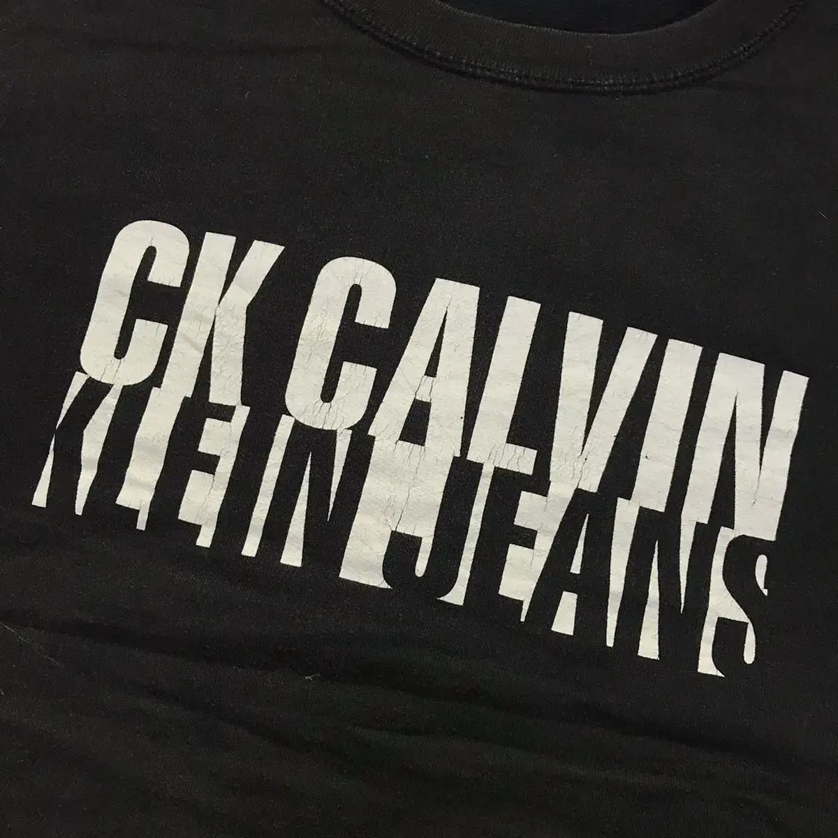 90s 캘빈클라인 calvin klein jeans 로고 맨투맨 티셔츠