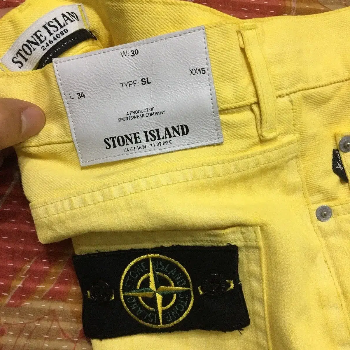 STONE ISLAND 스톤 아일랜드 진 스트레이트 팬츠 팝니다