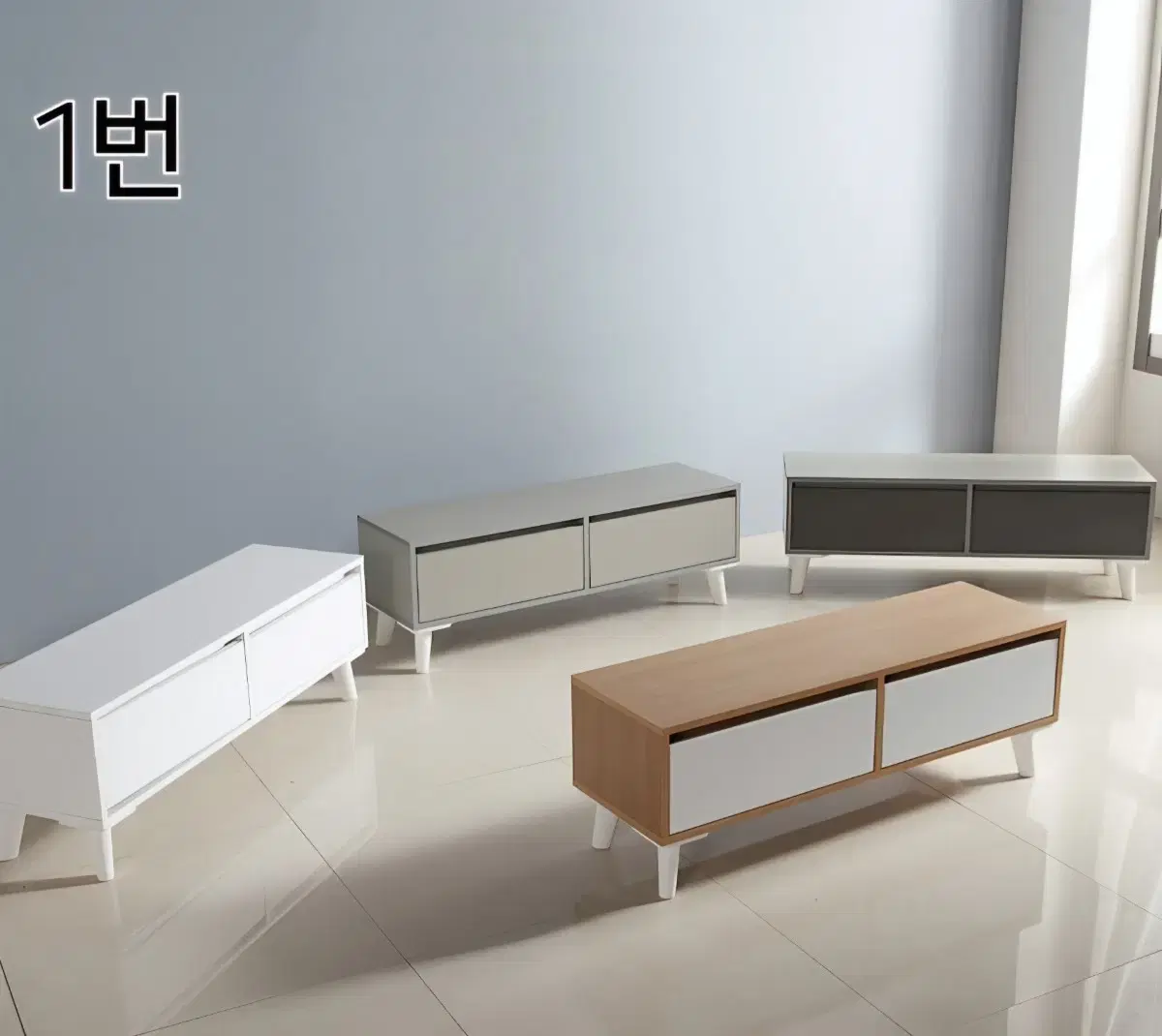 [National Lowest Price] Neat living room cabinet TV living room shelf solid wood storage drawer TV cabinet table