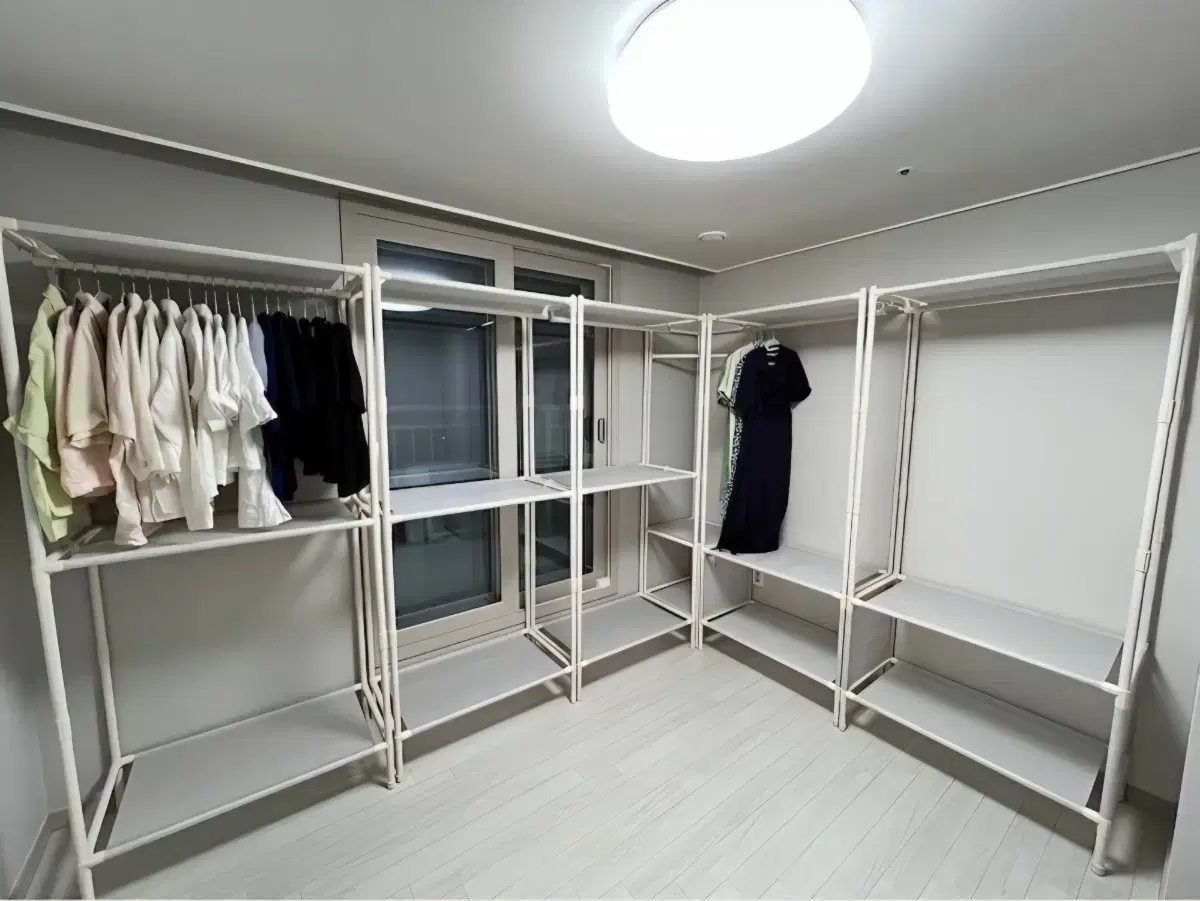 [Lowest Price Event] Sturdy Dress Room System Steel Closet Clothes Rack Drawer Shelf Hanger