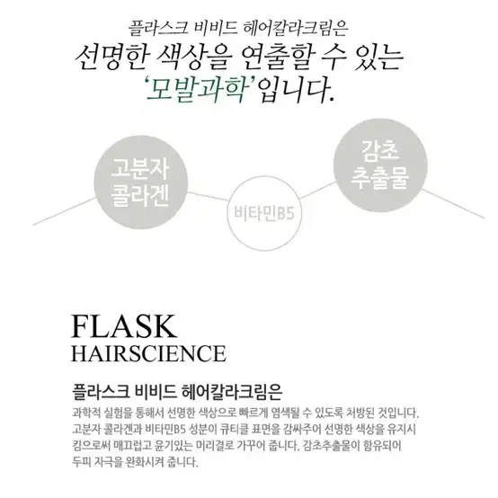 플라스크 FLASK 염색약 비비드 헤어 칼라 크림