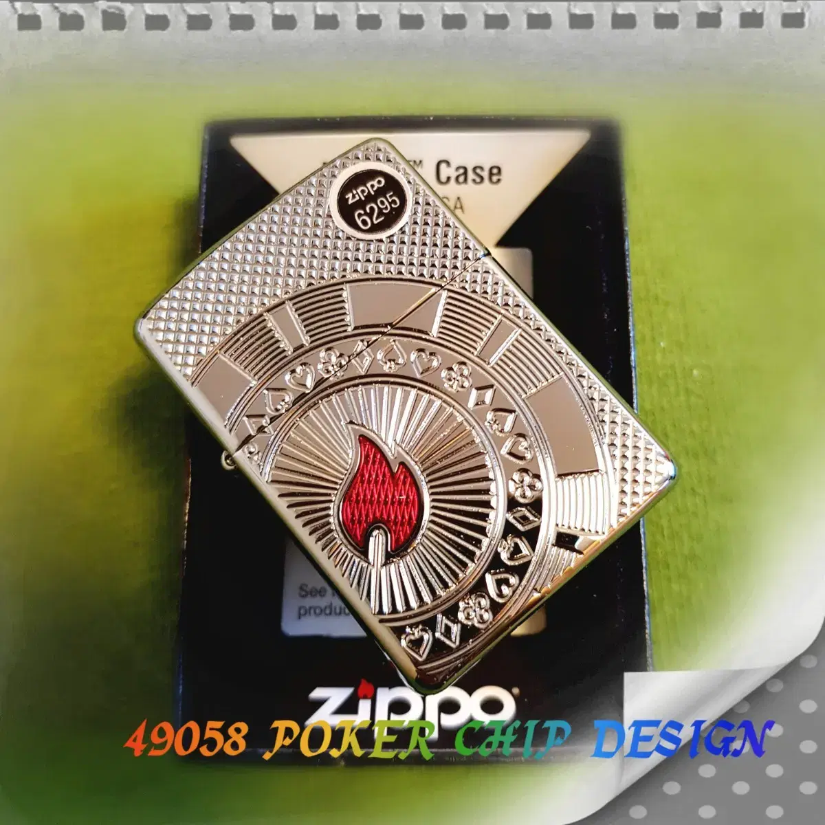 49058 POKER CHIP DESIGN New Zippo Lighters, etc. 46