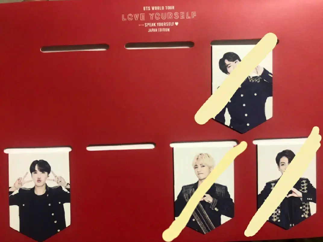 Split bangtan magnetic bookmarks