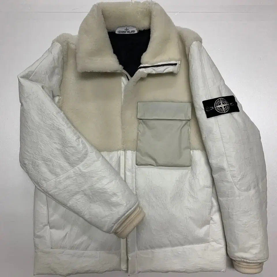 Stone Island PrimaLoft White Leather Padding