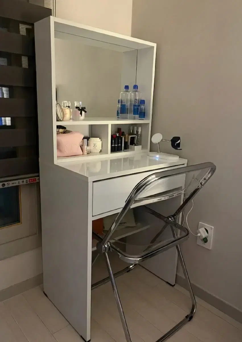 [Lowest Price Nationwide] Storage Mirror Console Jewelry Box Solid Wood Storage Cabinet Nightstand Chest of Drawers Vanity Table