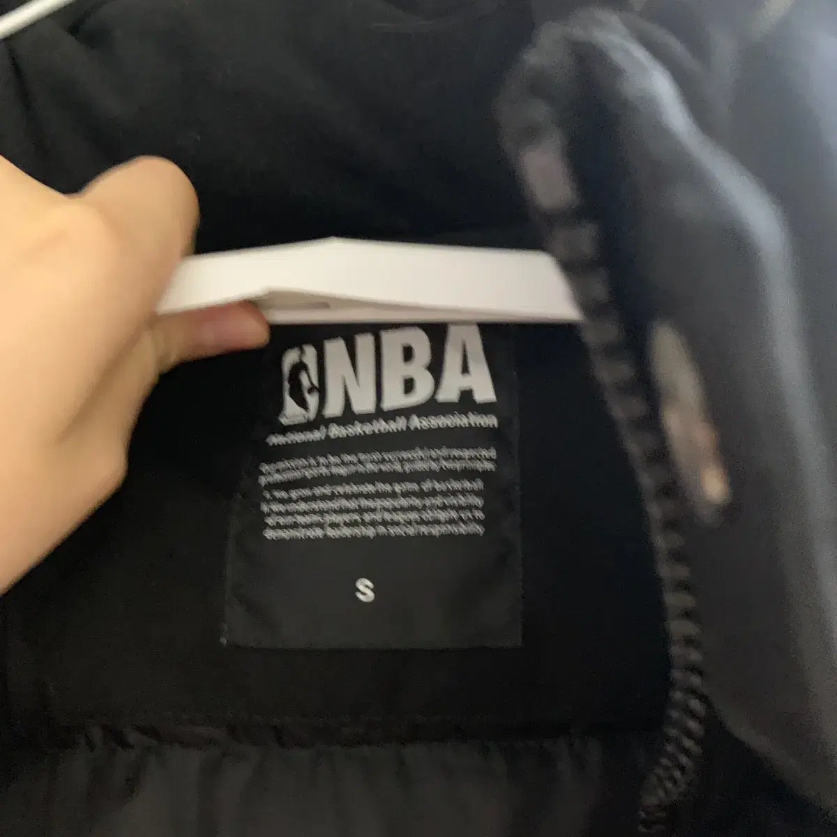 NBA 검정숏패딩