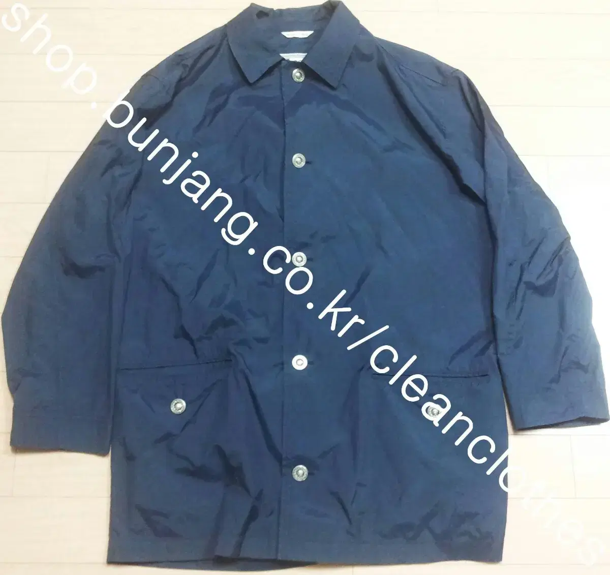 Versace Old Big Size Navy Pocketed Basic Single Mac Coat