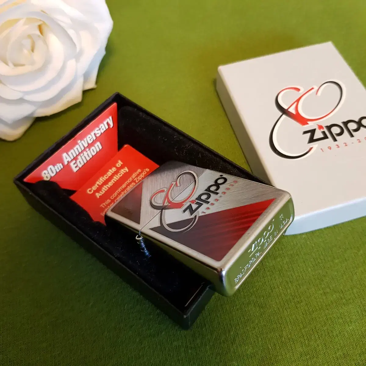 정품 28192 ZIPPO 80TH ANNIVERSARY