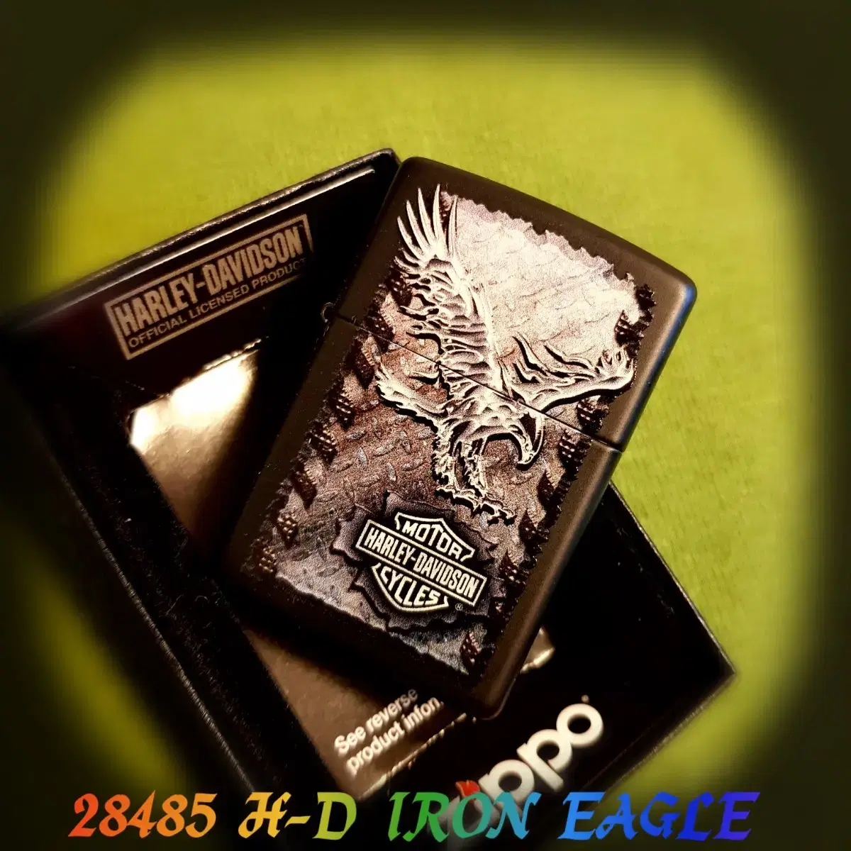 정품 28485 H-D IRON EAGLE 미개봉 새 지포라이터