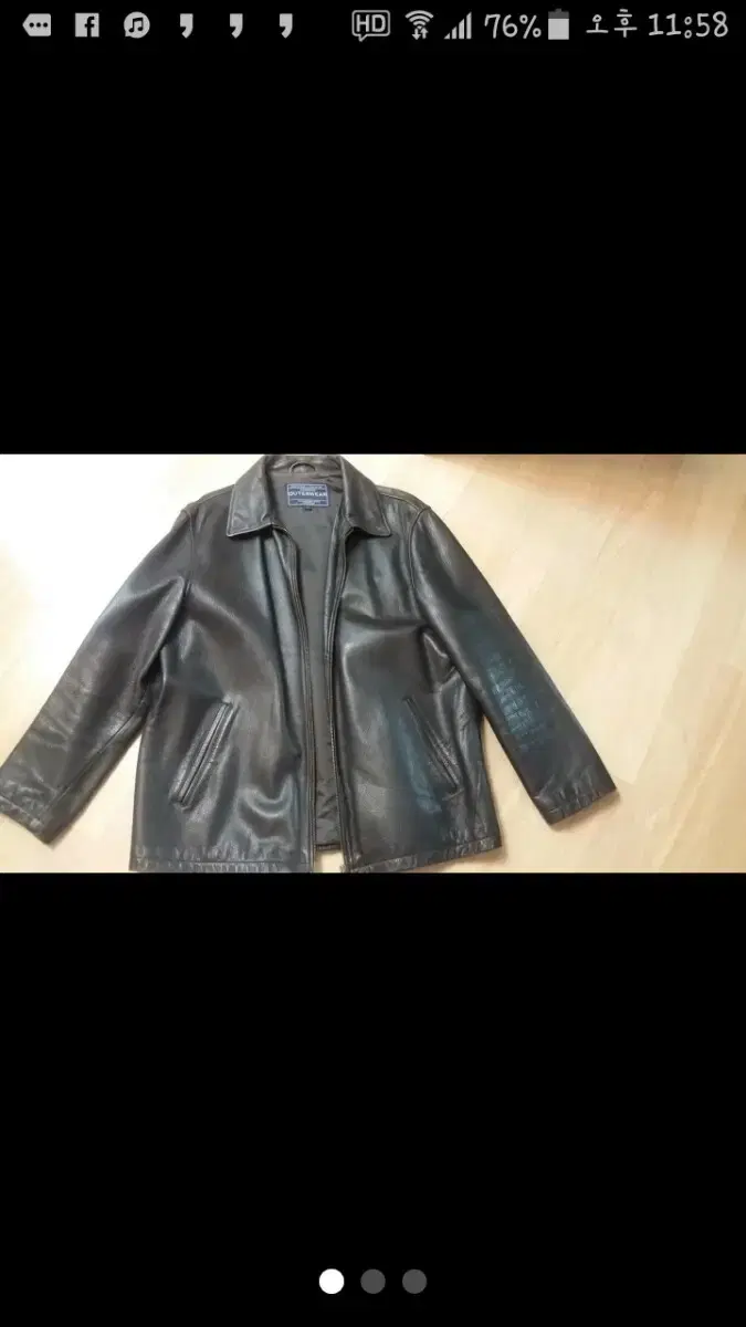 Natural cowhide jacket dark brown 100Price has dropped