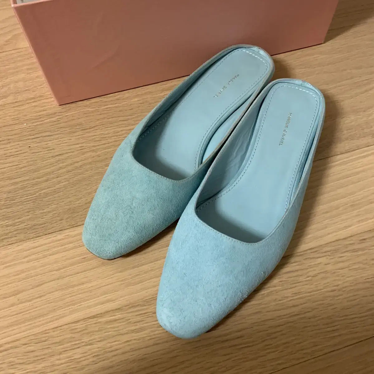 만수르가브리엘 뮬 mansur gavriel slide mule blue