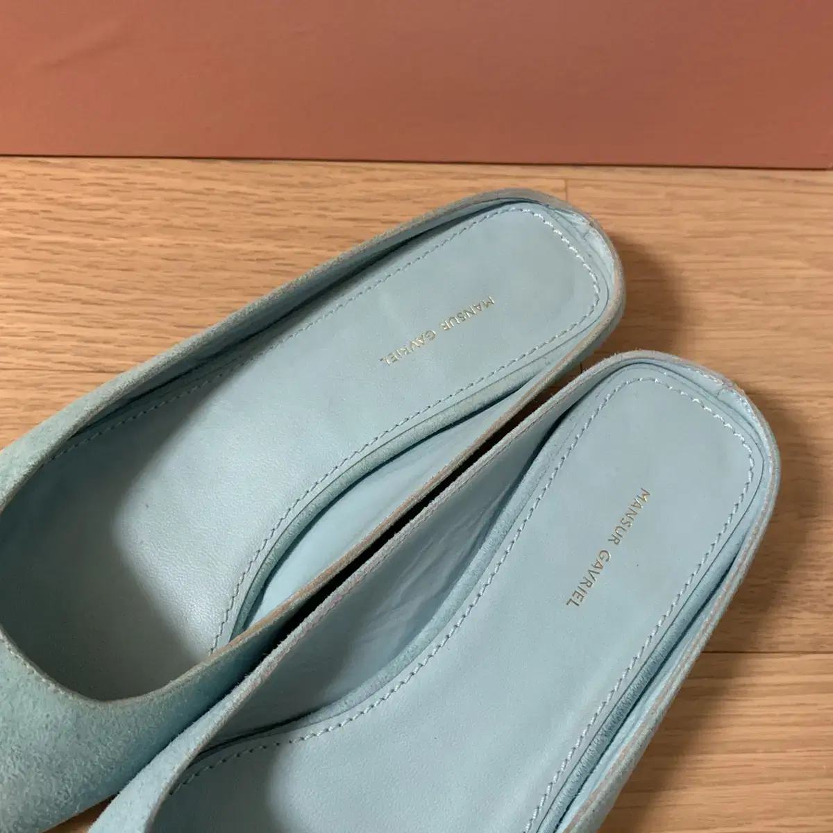 만수르가브리엘 뮬 mansur gavriel slide mule blue