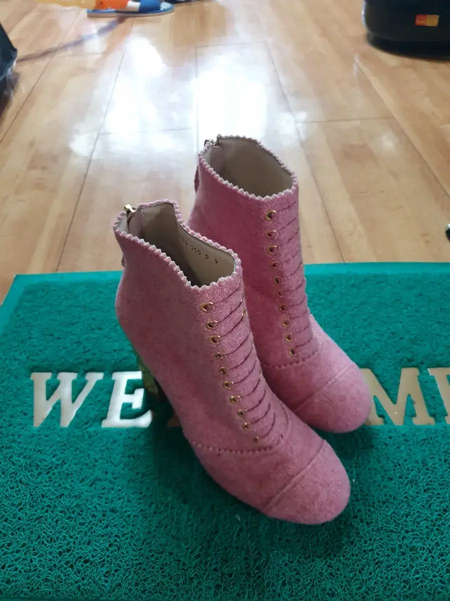 Luxury Handmade Pink Ankle