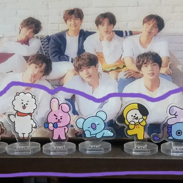 BT21 아크릴스탠드 일괄 양도