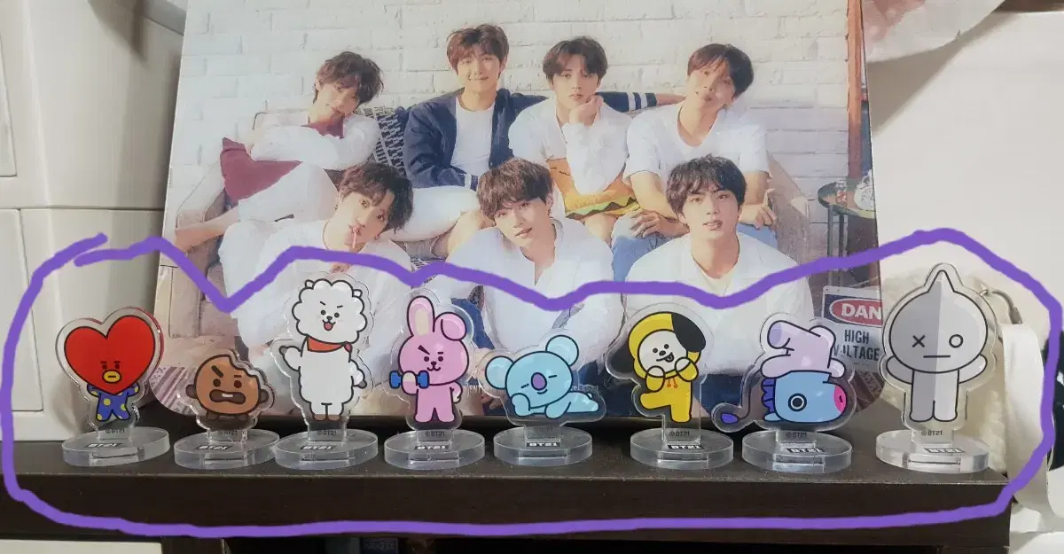 BT21 아크릴스탠드 일괄 양도