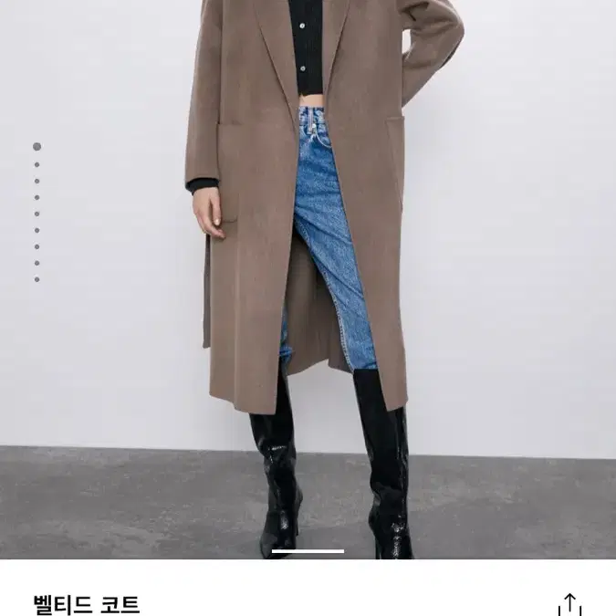 자라 zara 핸드메이드 코트