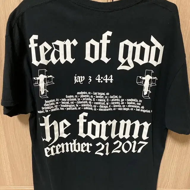 Fear of God x Jayz 티셔츠 XL 사이즈 판매