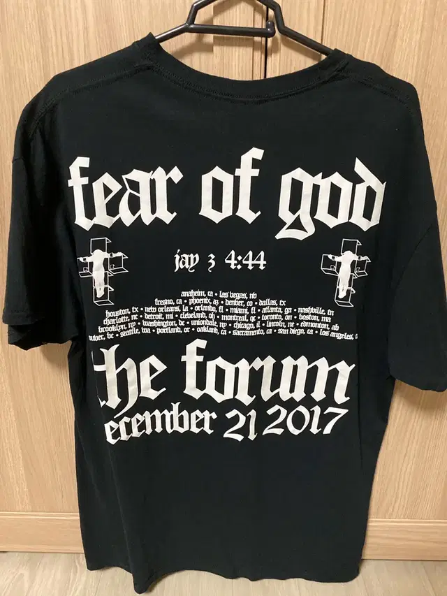 Fear of God x Jayz 티셔츠 XL 사이즈 판매