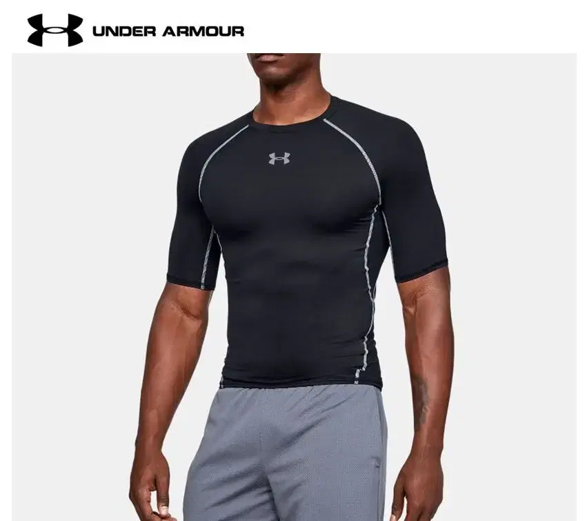 [Genuine_Special Price] Men's Compression Black Short-Sleeved T-Shirt