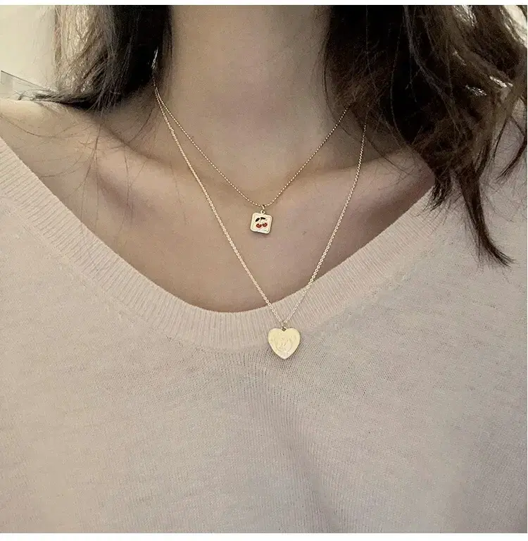 Keum-style heart necklace