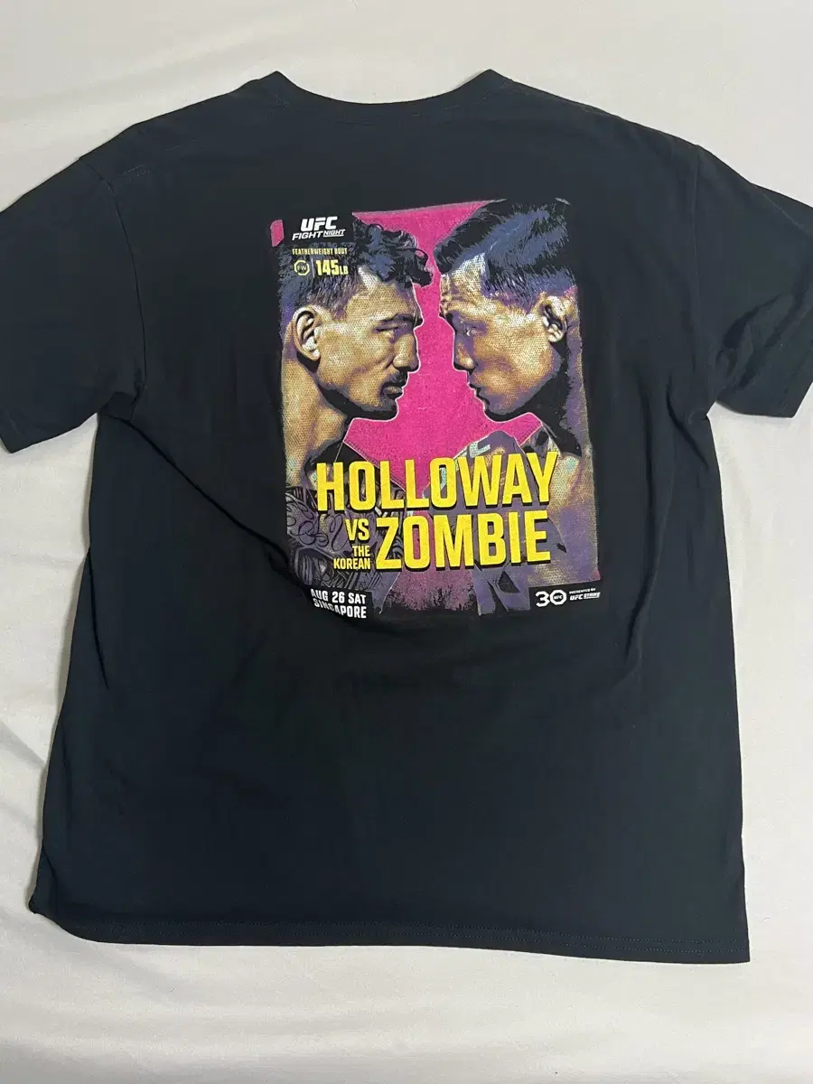 (L)UFC Chan Sung Holloway T-Shirt Korean Zombie Goods