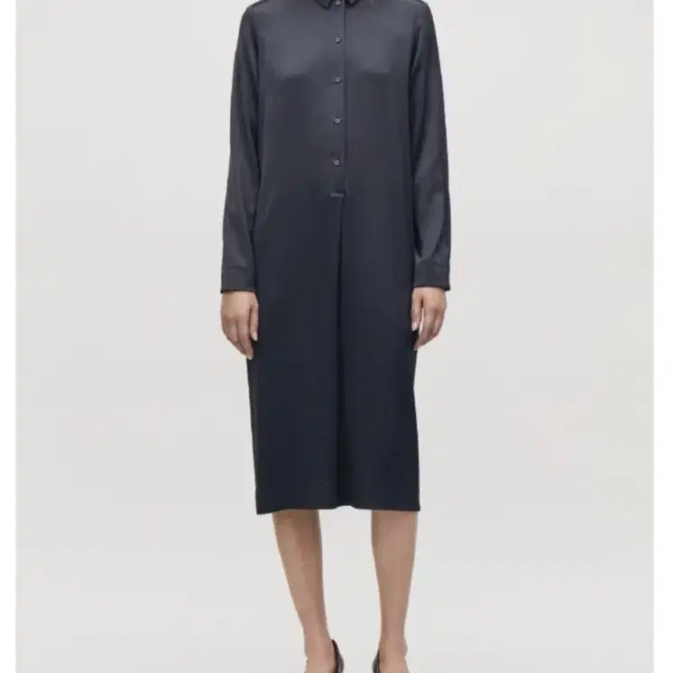 코스 미드 렝스 셔츠 드레스 mid length shirt dress