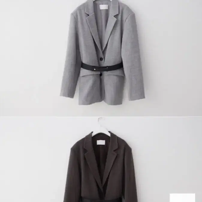 *새상품* 미뉴에트 belt set jacket (grey)