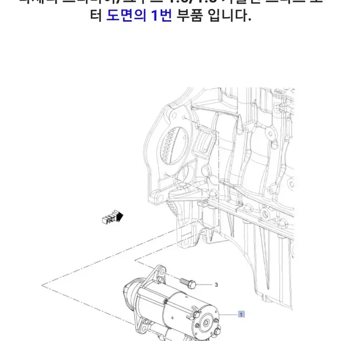 크루즈차량 스타트모터