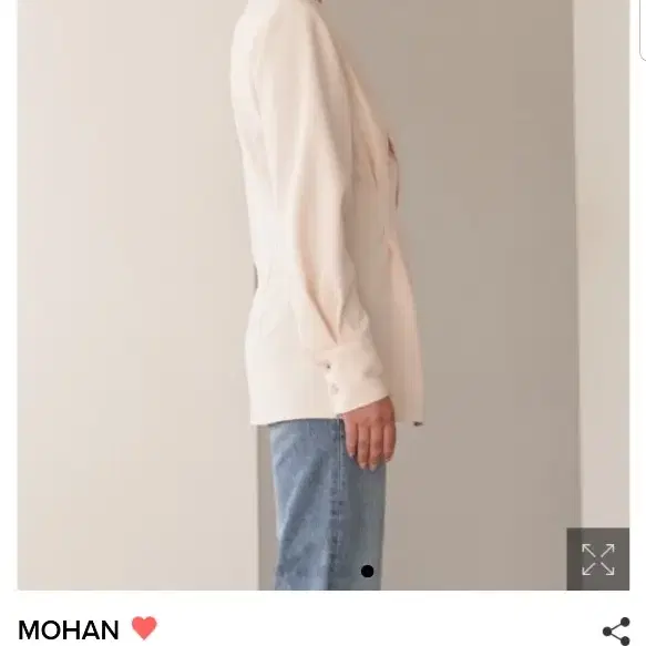 모한 mohan 19FW COLLAR WRAP JACKET IVORY