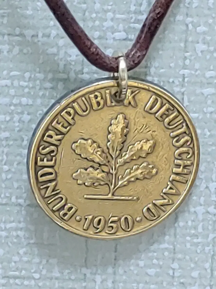 Foreign coin pendant necklace