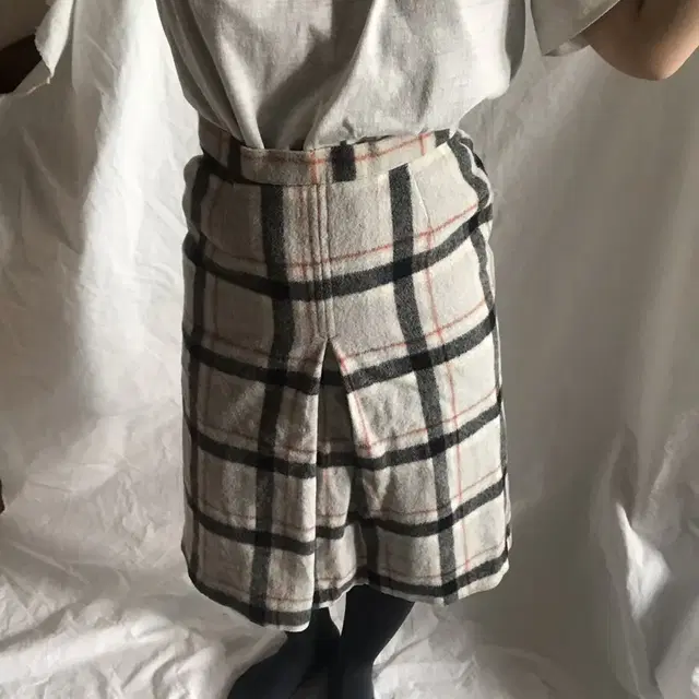 vintage check wool skirt🖤