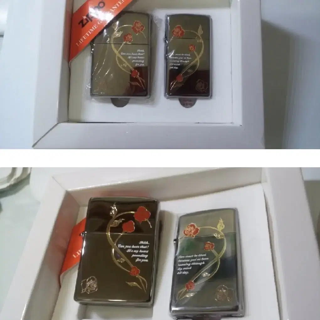 zippo couple rose 셋트 지포라이터