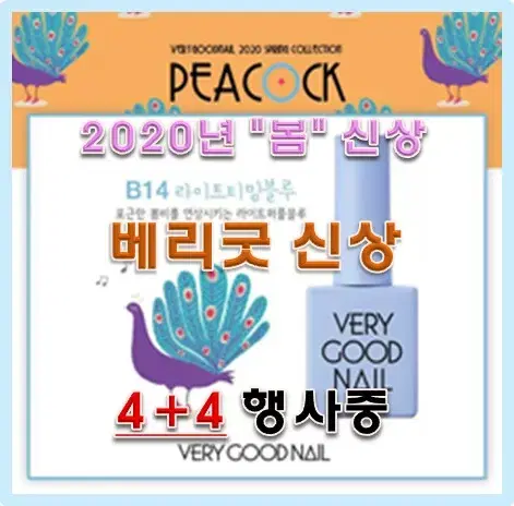 베리굿 신상컬러_8가지_2020봄컬렉션 8종 PEACOCK(4+4이벤트)