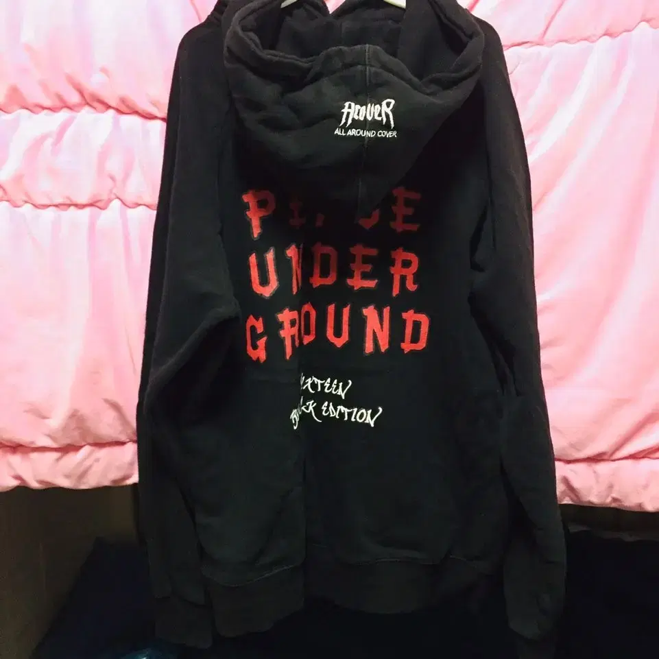 I'm selling an over-the-collar hoodie