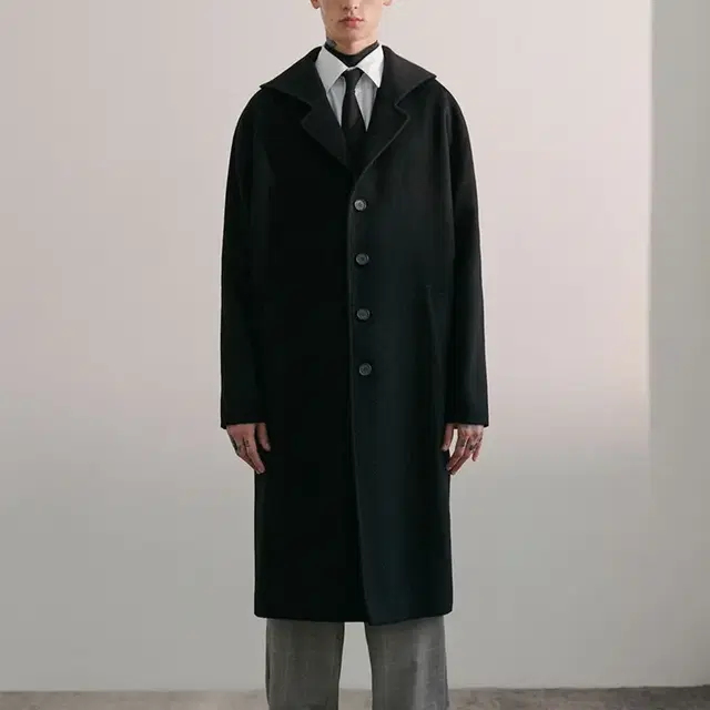 [커렌트] PAVEMENT WOOL OVERSIZE COAT IA