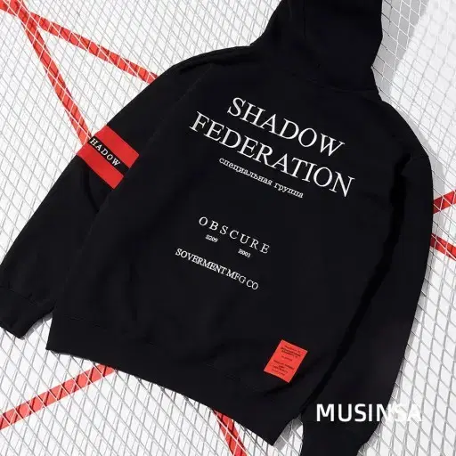 Shameless 950g shadow hoody-black hoodie