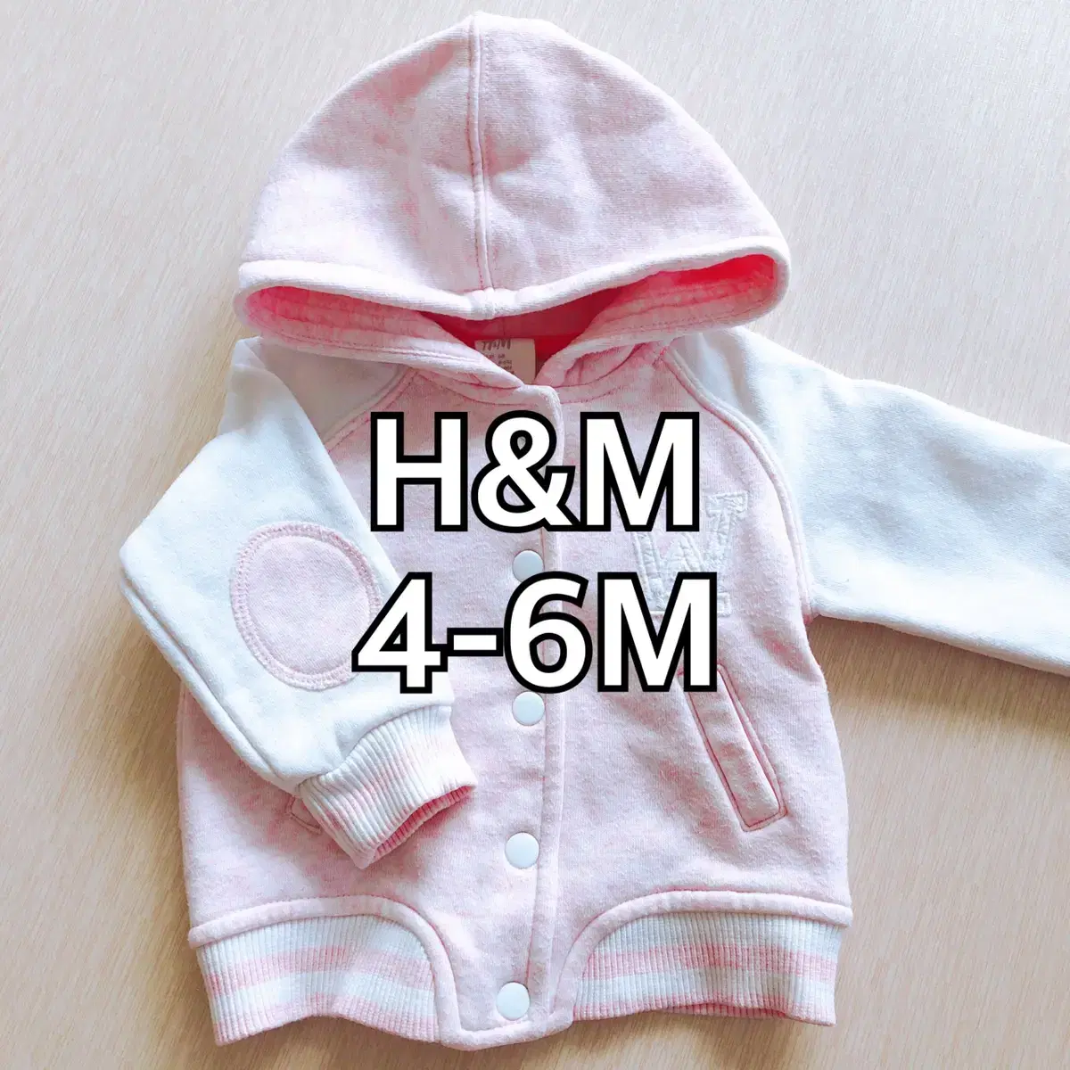 [4-6M]H&M 여아 기모후디(중고)