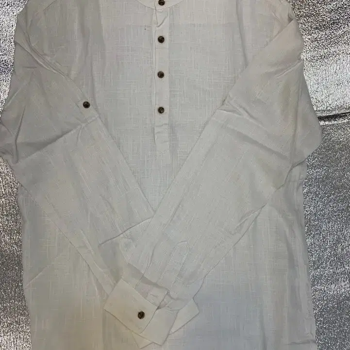 Men's long-sleeved hemp shirt size 95