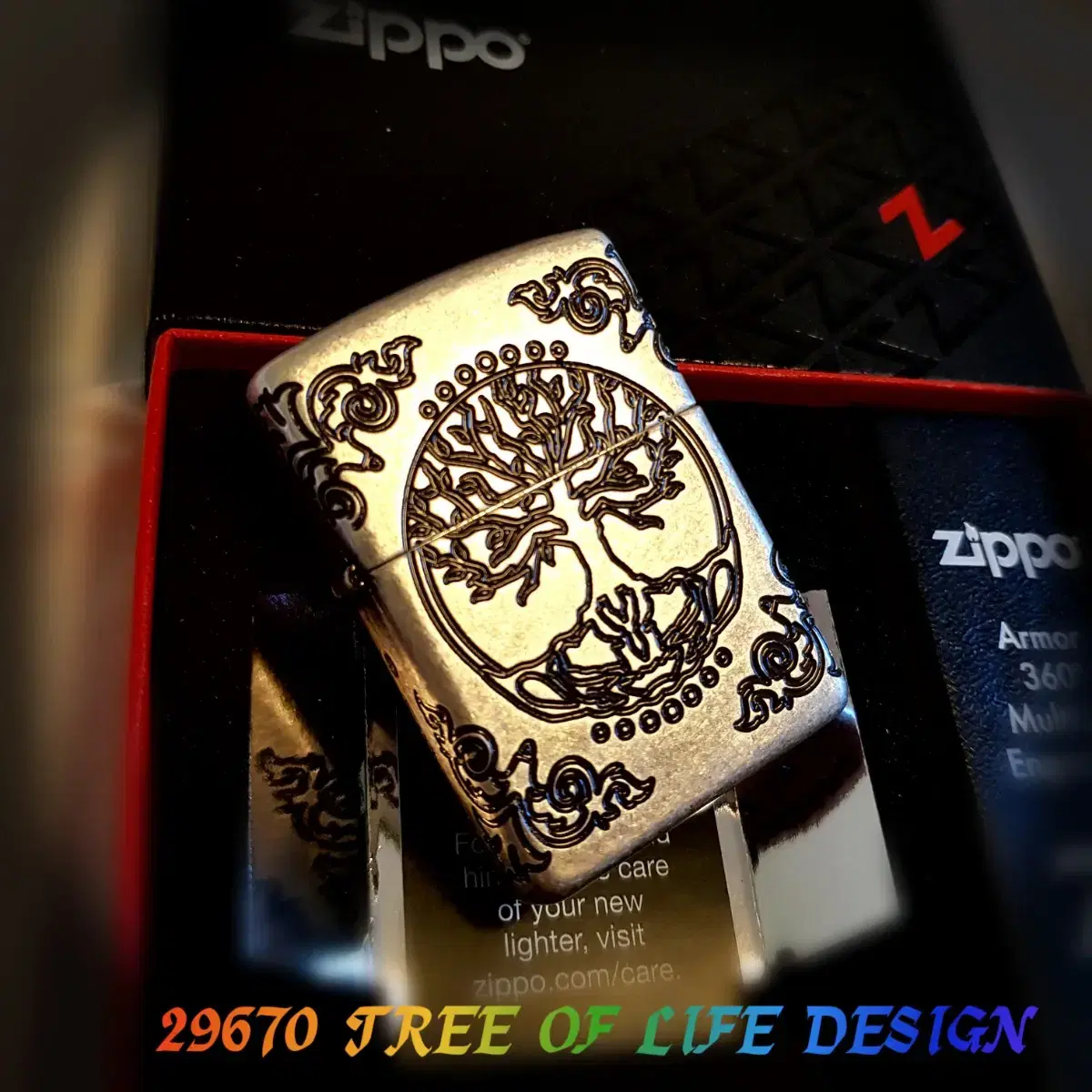 29670 TREE OF LIFE DESIGN 정품 미개봉 새 지포라이터