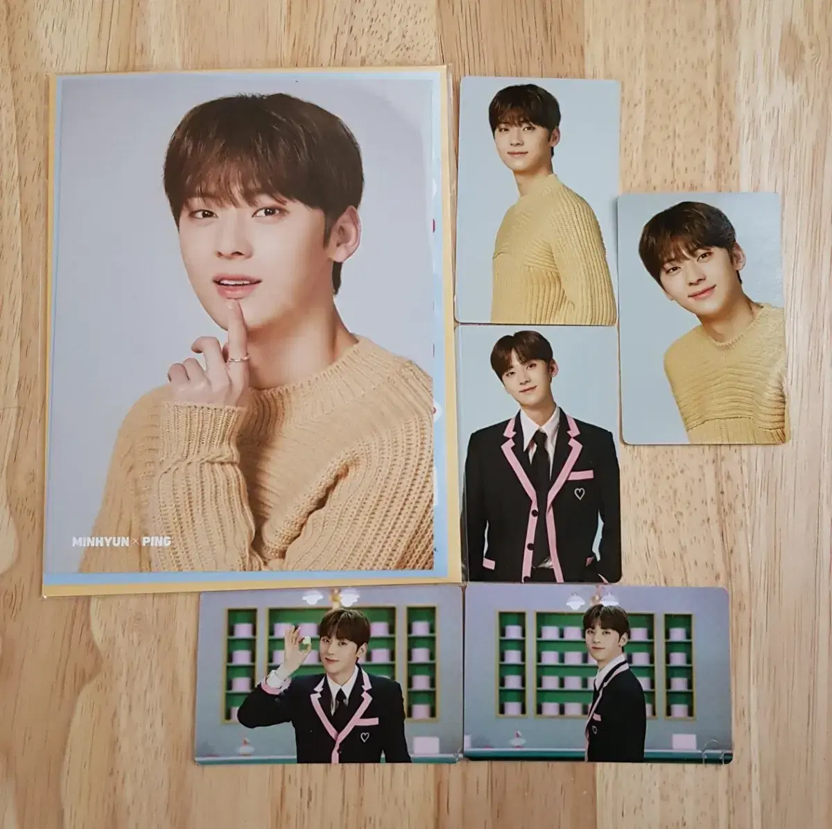 Spoons minhyun photocard postcard Full Set