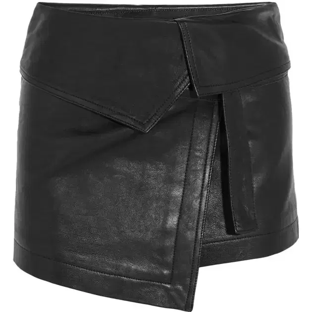 이자벨마랑 hutt leather wrap mini skirt