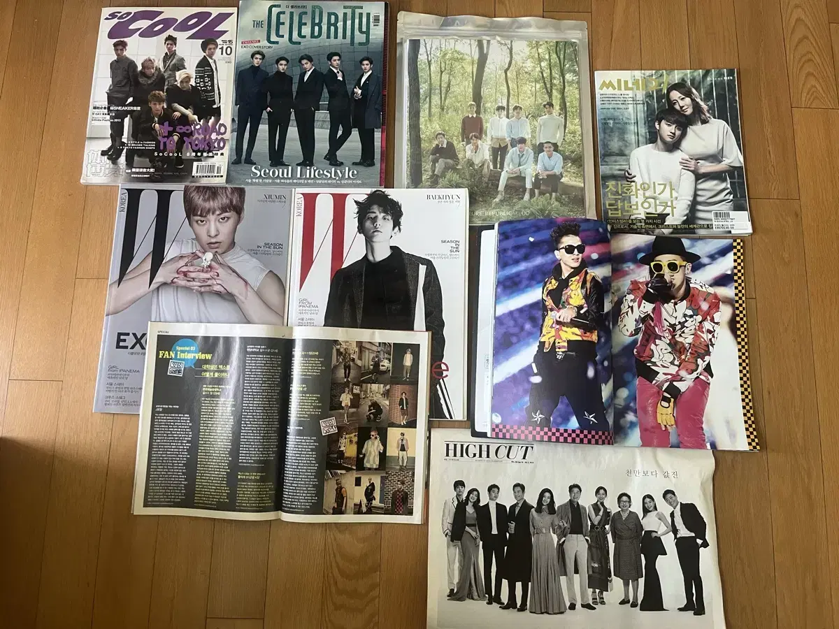 Various magazine pictorials (Do Kyungsoo, Yeom Jung Ah, Girls Generation, btob, etc.)