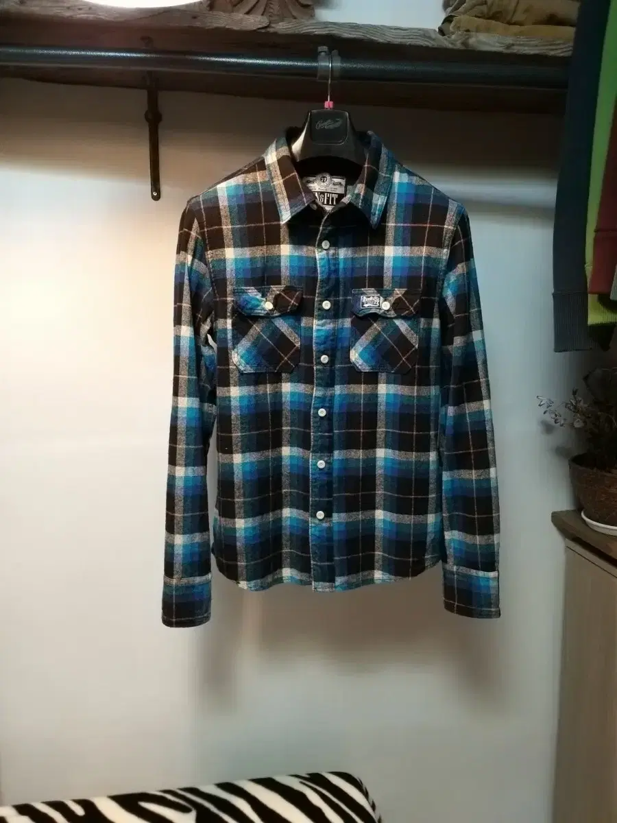 pin&fit check shirt ㆍ l