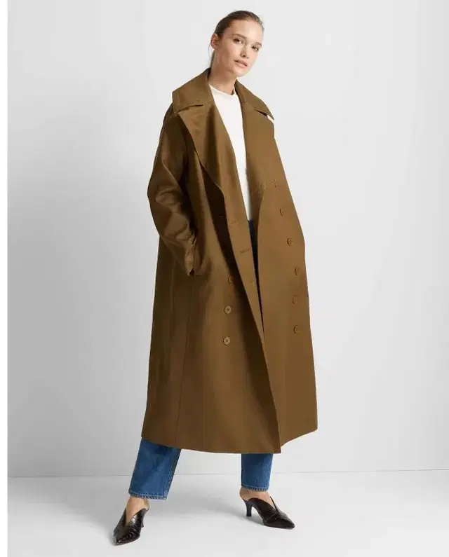 Club monaco Double-Breasted Long Trench