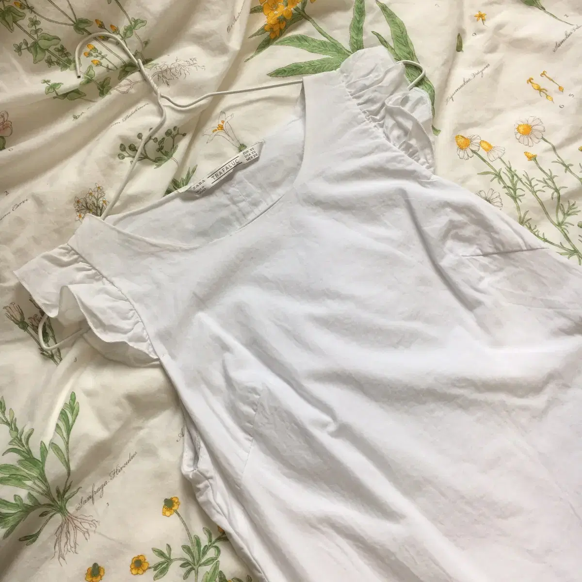 Zara white cotton OPS