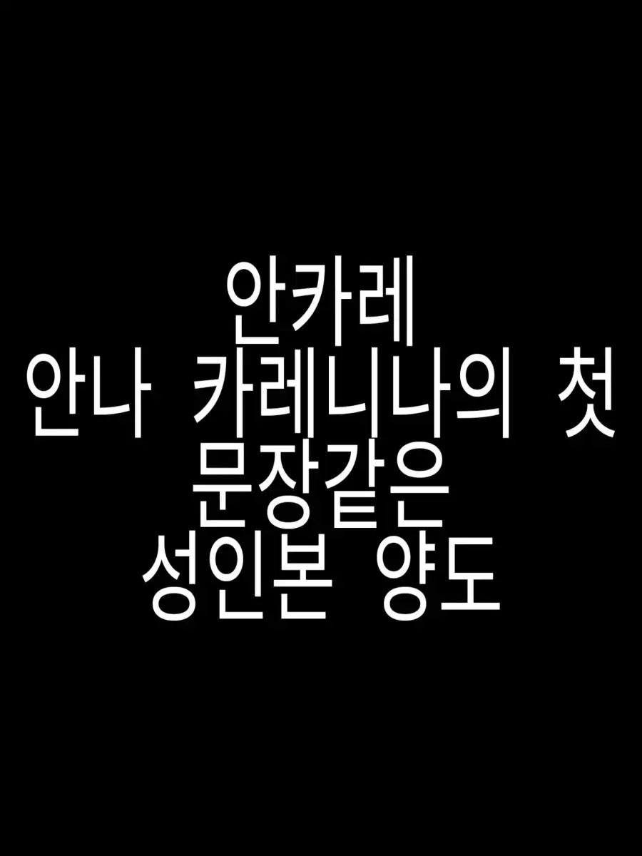 송호연님 안카레, 안나 카레니나의 첫 문장같은 양도 | 브랜드 중고거래 플랫폼, 번개장터