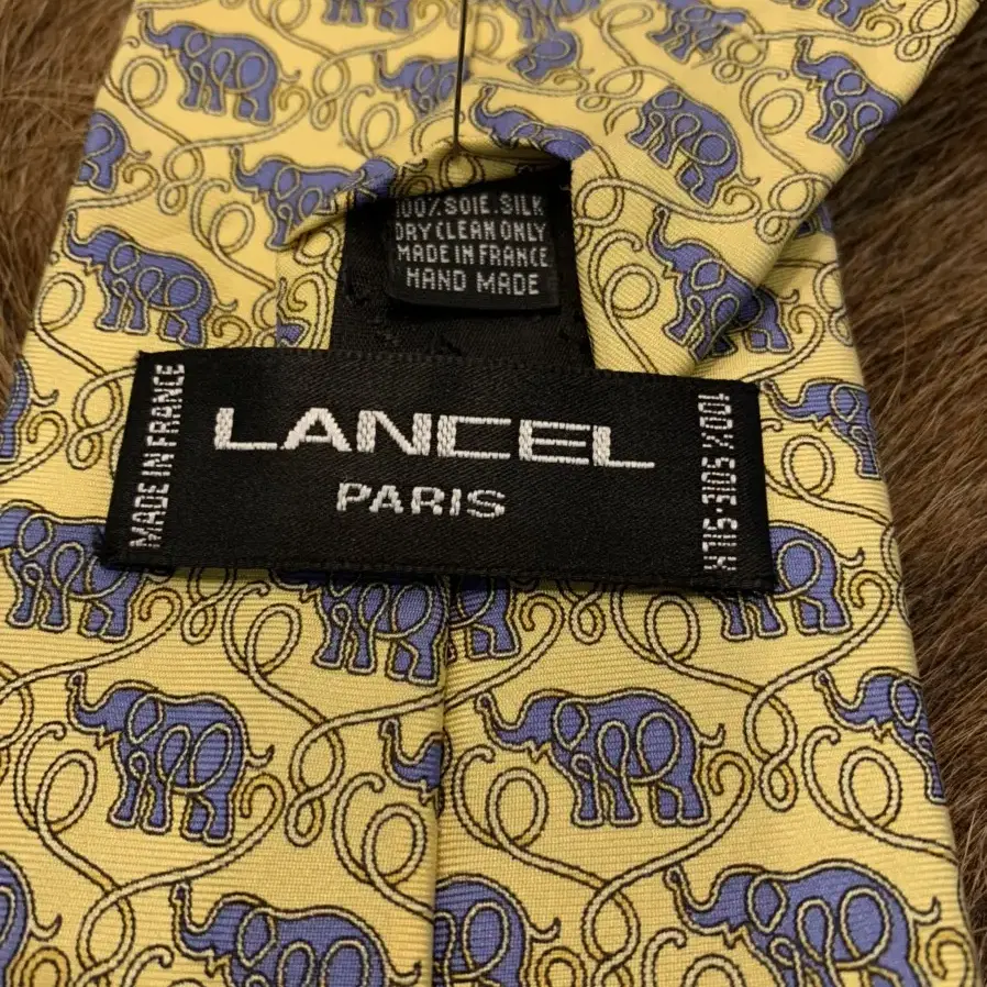 랑셀 Lancel 실크 넥타이